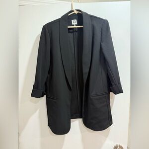Black Blazer with Shawl Collar